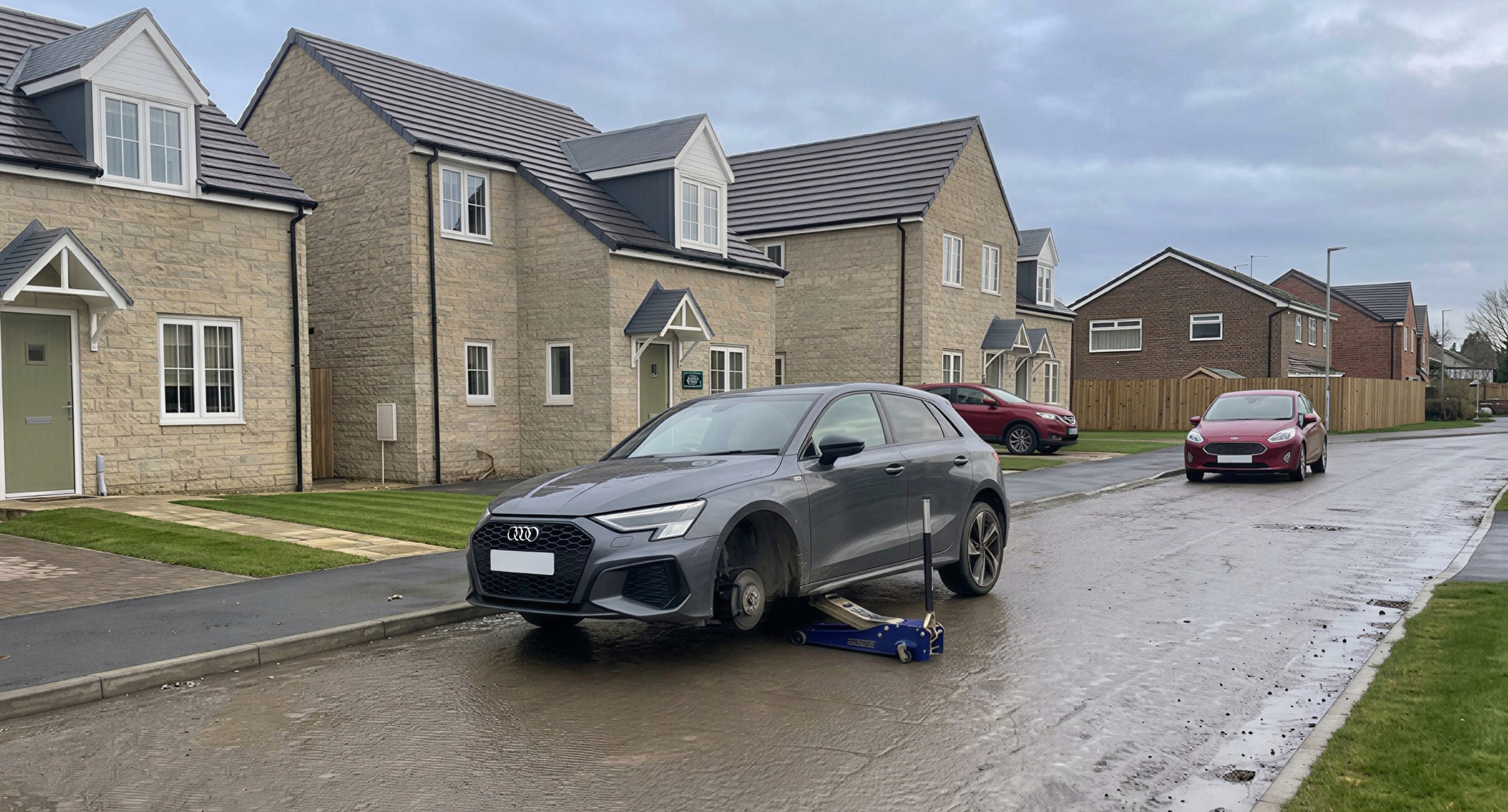 Mobile tyre fitting on residential streets, estates and industrial areas across Teesside.